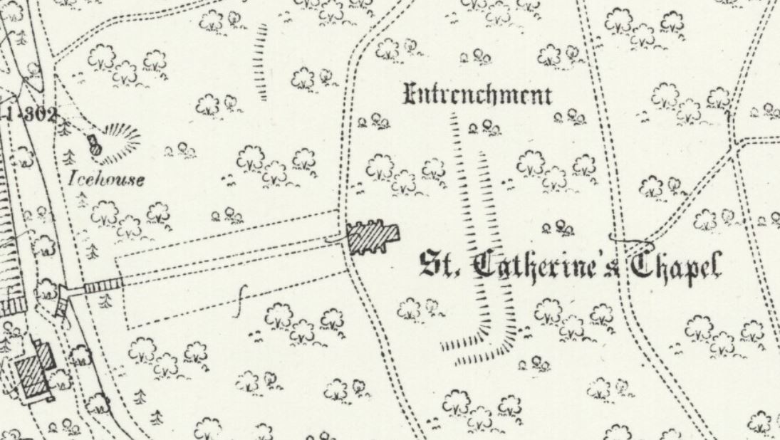 entrenchment, St Catherines Chapel